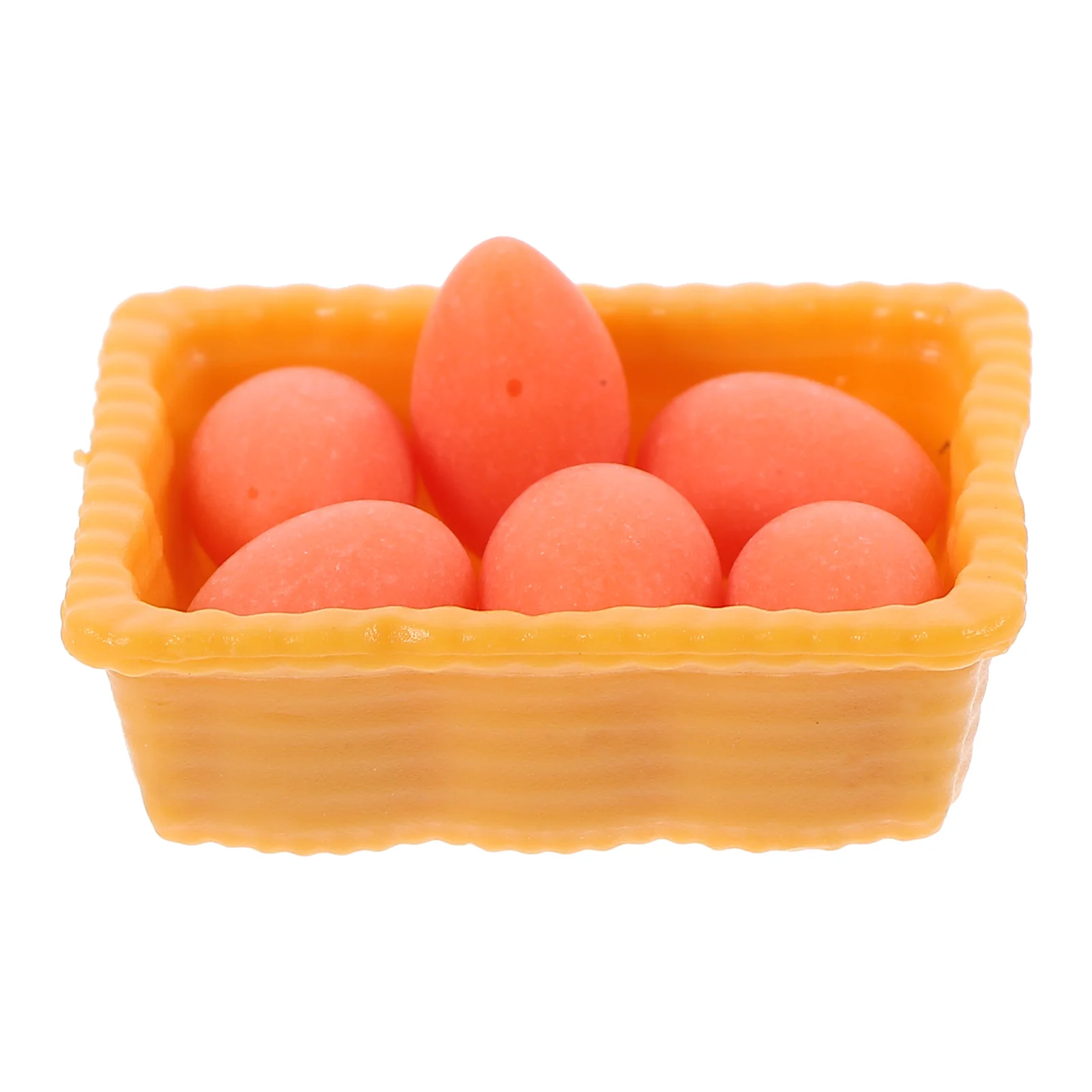 Inflatable Boxed Egg Model Miniature Basket Storage Decors Simulated Kit Little