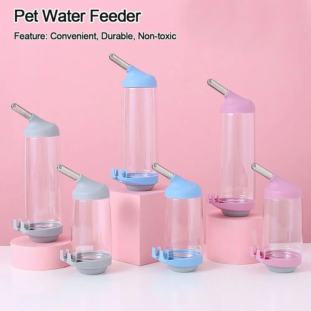 350/500ml Automatic Drinking Water Fountain Pet Dog Guinea Pig Squirrel Rabbit Licking Hanging  Water Feeder Bottle