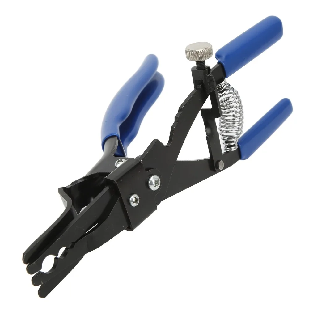 Built-In Return Spring Hose Pipe Removal Pliers Anti-Slip Anti-Rust Tube Remover Pliers Universal Blue Rubber Handle