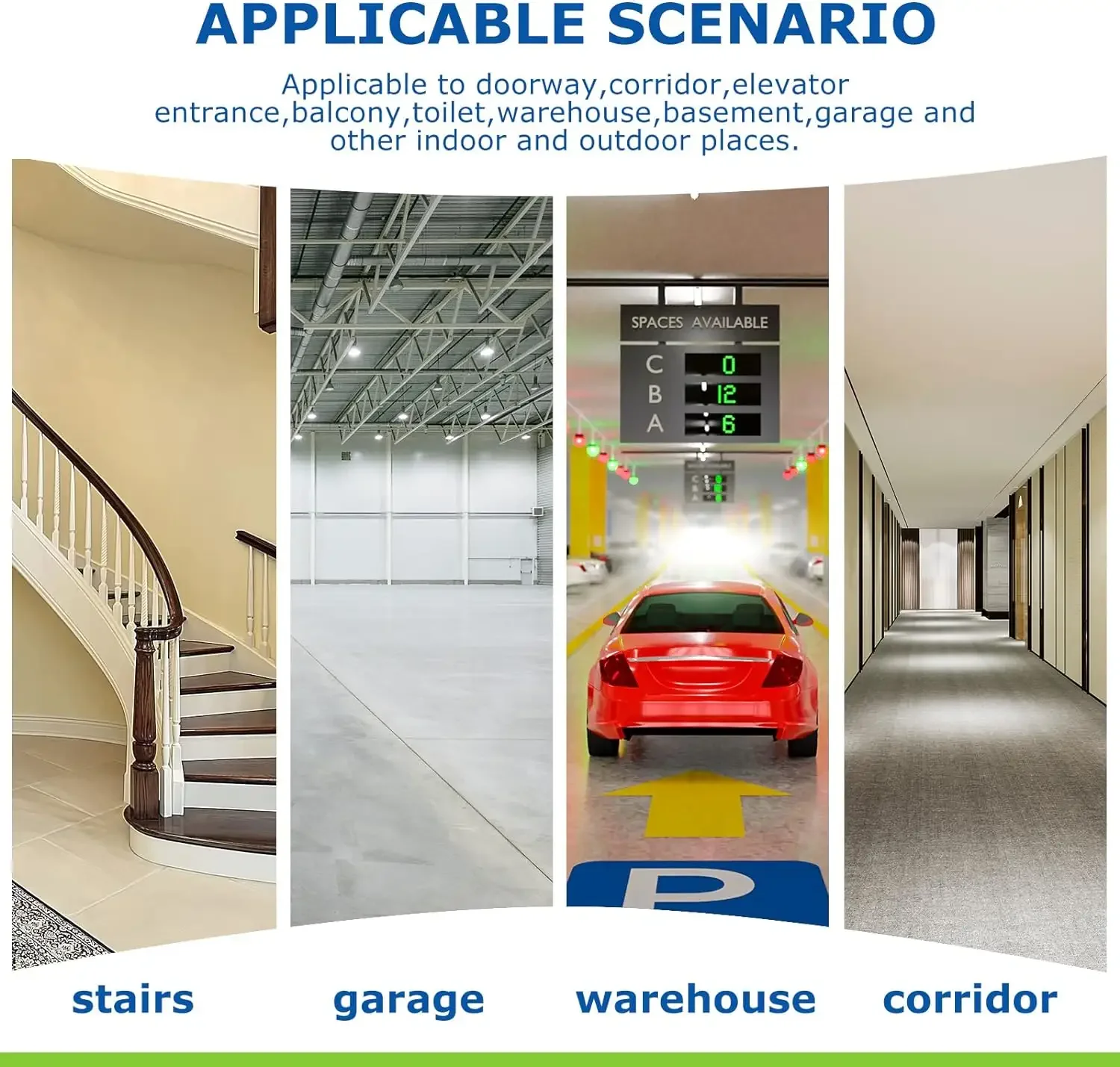 Motion Sensor Light Socket Smart Screw in Light Bulb E27 Motion Activated Light Bulb Holder Adapter Control for Garage Storage