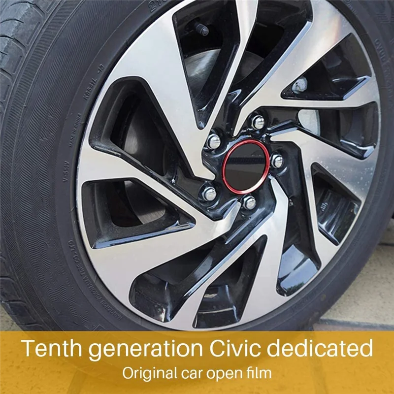 

Excellent-4 Pcs Hub Center Cover For Honda Civic 2020-2016 Rims Center Cover Decoration Aluminum Alloy