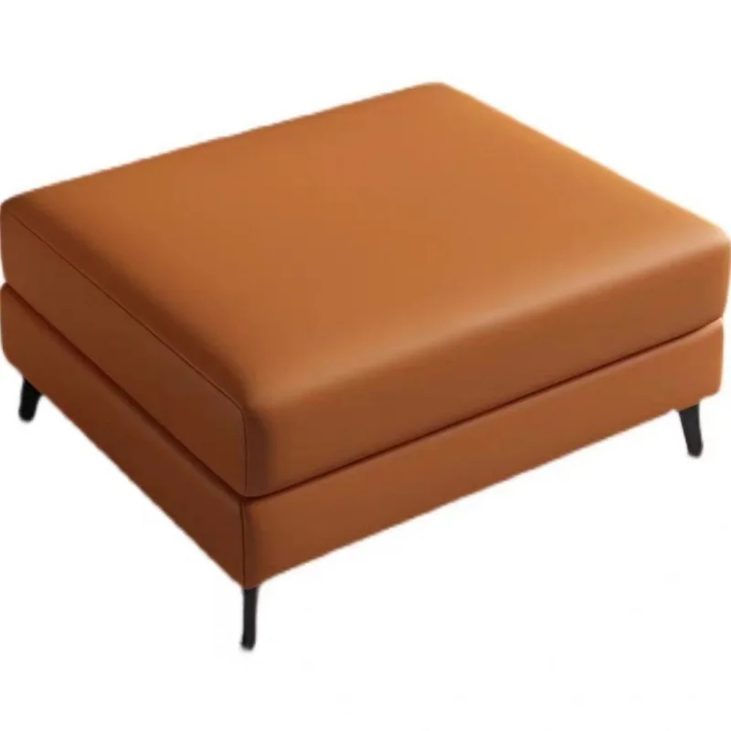 Aoliviya Sofa Foot Faux Leather Square Footstool Art-Sofa Lengthened Stitching Widened Foot Bench Sofa Pedal