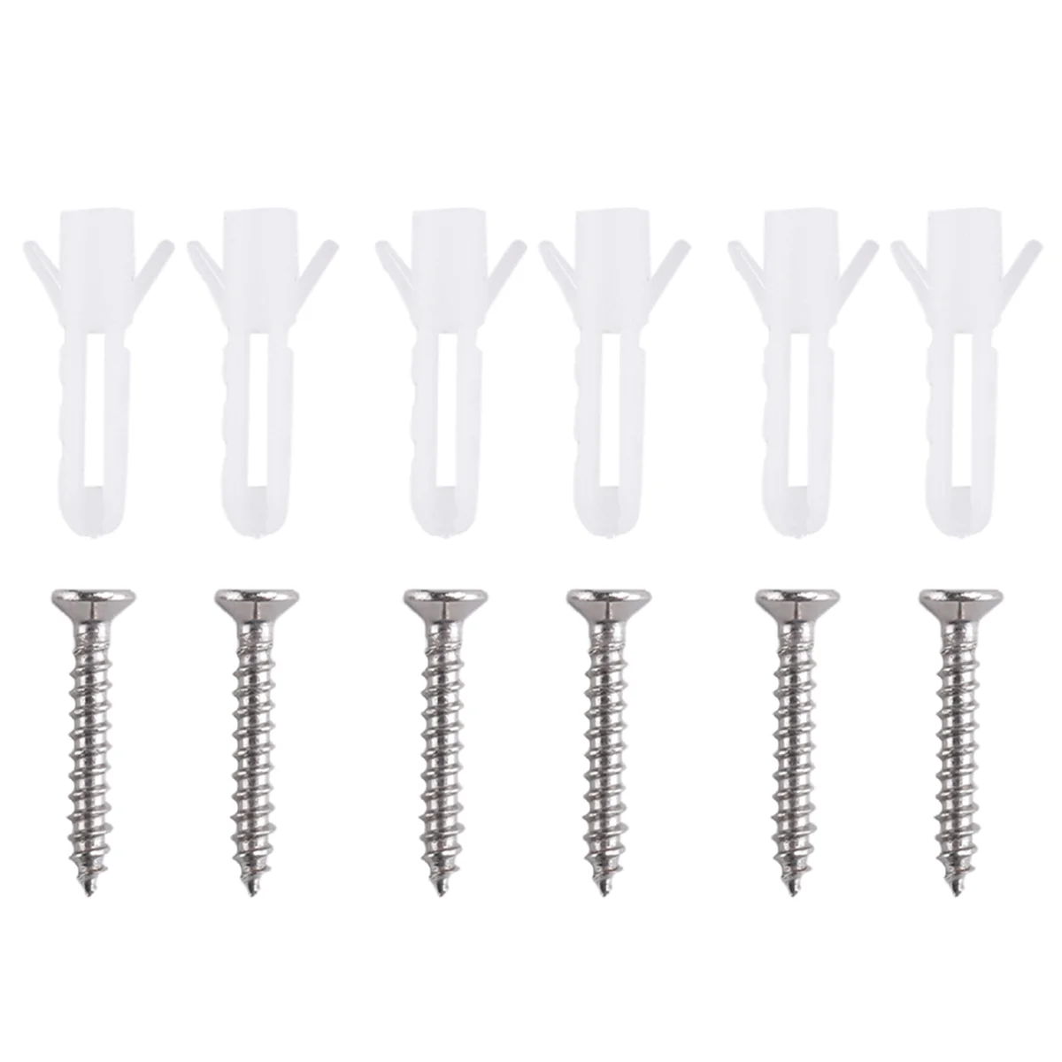 6Pcs Metal Mirror Clips Wide Channel Mirror Hanger Clip Kit Retainer Clips for Mirrors with Screw Mirror Clips Silver