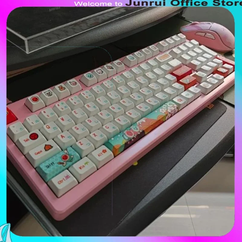 Akko Pbt Material Thermal Sublimation Mechanical Keyboard Anime Keycaps Jda Height 145 Keys Full Set Of Customized Keycaps