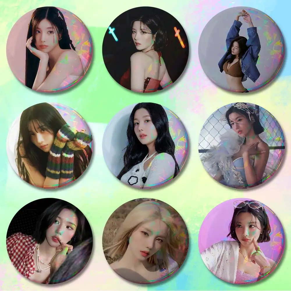 

K-Kwons Singer E-Eun-B-Bi Custom Badges 75mm 44mm 25mm Brooch Backpack Hat Enamel Pins Accessories Toys Gifts