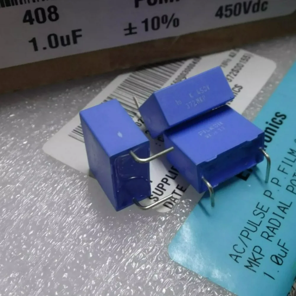 

10pcs/lot MKP372 1.0uf 450V 1uf 1u0 105 K Brand New 15mm Film Capacitor PCMP372S00155