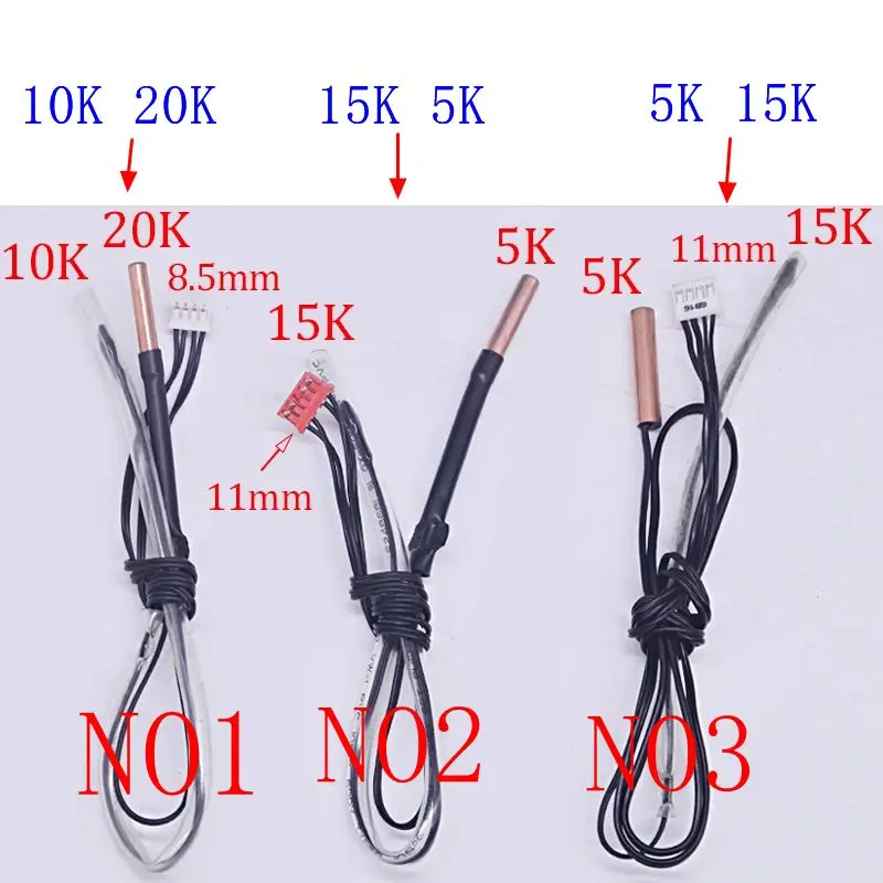 

Temperature sensor temperature sensing suitable for Panasonic air conditioning indoor parts 10k+20K 5K+15K dual head