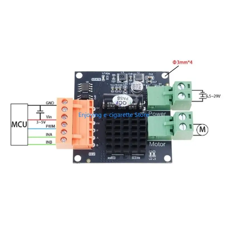 Highly power DC12V 24V16A Motor Driver Board Module H Bridge Motor Controller with Builts In Over Protections Y4QF