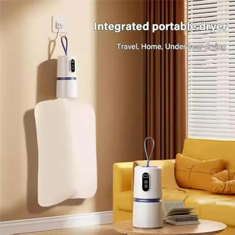 A01V-Portable Electric Mini Clothing Dryer For Home Travel Fast Drying Laundry Dryer,US Plug