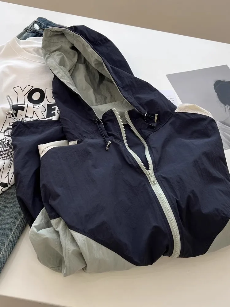 

Large Size Autumn Winter Outdoor Sports Jaet Men's Faionable Hooded Coat Couple's Outfit Color Blo Design Casual Sle