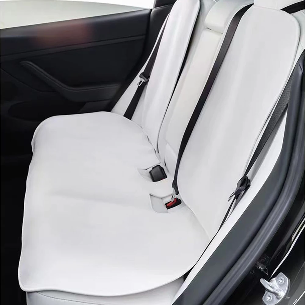 For Tesla Model 3 2019-21 2022 23 Model y seat Cover linen Cushion Breathable Sweatproof Four Seasons Seat Cover Car Accessories