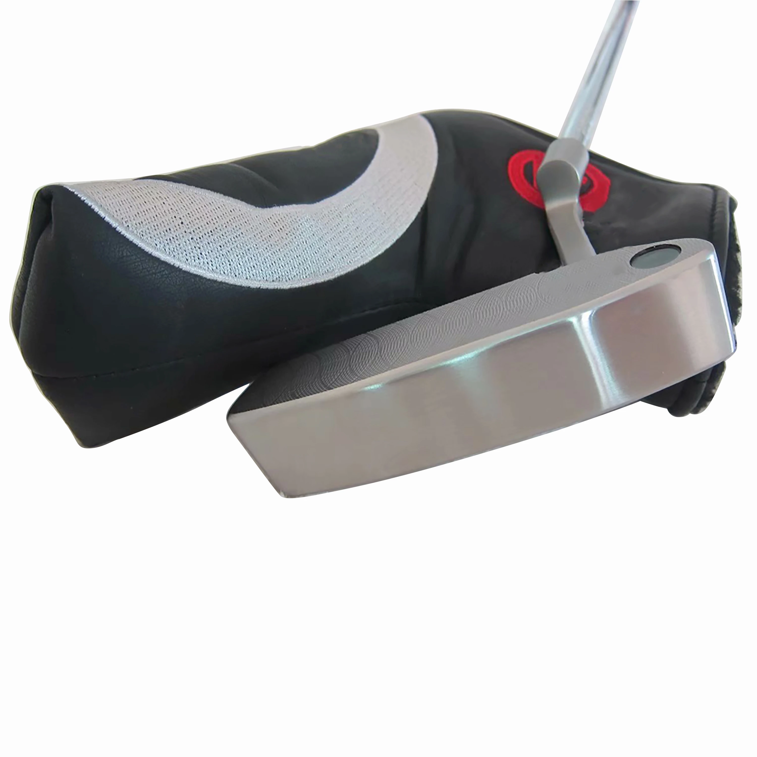 Golf Club Putter Head Right Handed Rubber Grip and Cover Leather Golf Putter