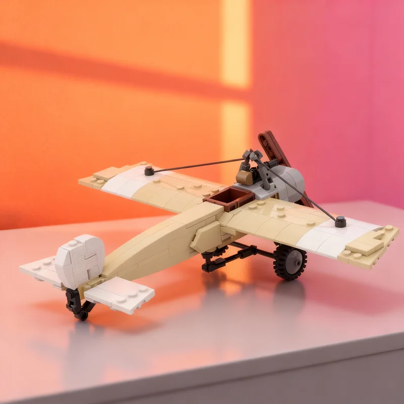 

Набор для сборки модели Fokker Eindecker E II (241 деталь), универсальный конструктор, рождественский подарок, архитектурная игрушка, DIY, креативная идея