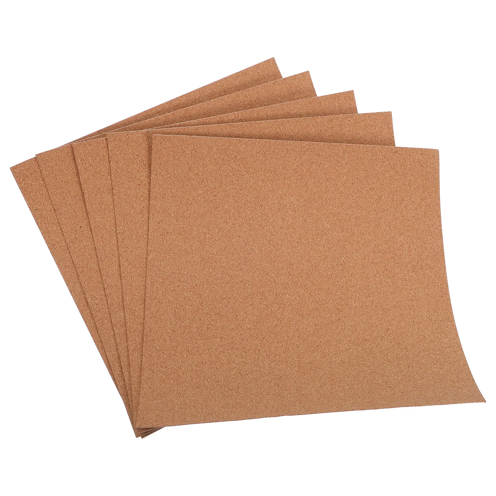 

5 PCS Cork Message Board Office Ceramic Tile Self Adhesive Coaster Backing Small for Photo Boards Walls