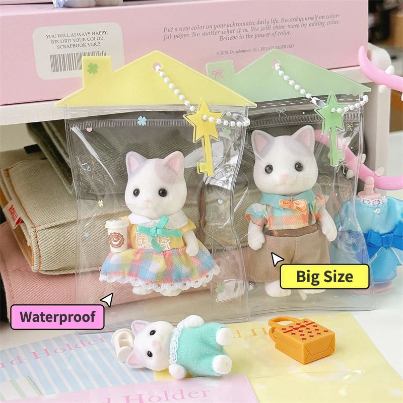 Sylvanians Mini Doll Anime Storage Bag Kawaii Transparent Waterproof Bag Accessories