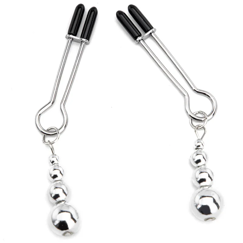 Metal Nipple Clamps clips ring bell BDSM breast Bondage restraint Sex Toy For Women Couple play Game