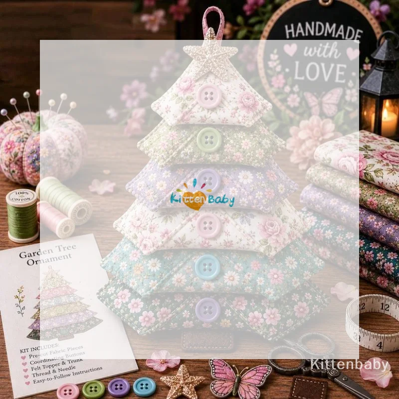 Diy Quilted Christmas Tree Kit Complete Kit With All Essential Materials Cozy Living Room Tabletop Decor Hand-Made For Friends