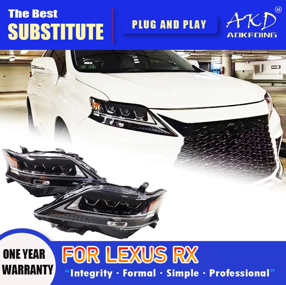 ジャンク VLAND レクサス 10系RX ヘッドライト 左 三眼 Lライン