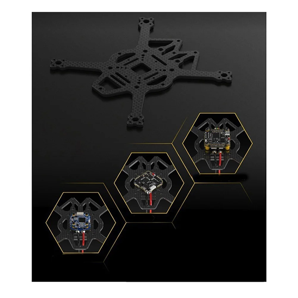 ABXHA لـ SpeedyBee Bee35 Pro 3.5 بوصة طقم إطارات لطائرات السباق بدون طيار FPV، لأجزاء الطائرة بدون طيار O3 HD VTX