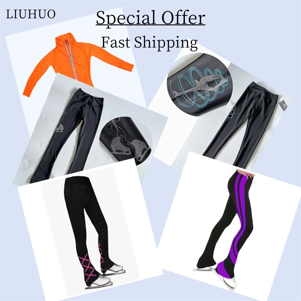 LIUHUO Figure Ice Skating Pants Costume Trousers Adult Child Training Tights Competition Special Offer Dress Stock Fast Shipping