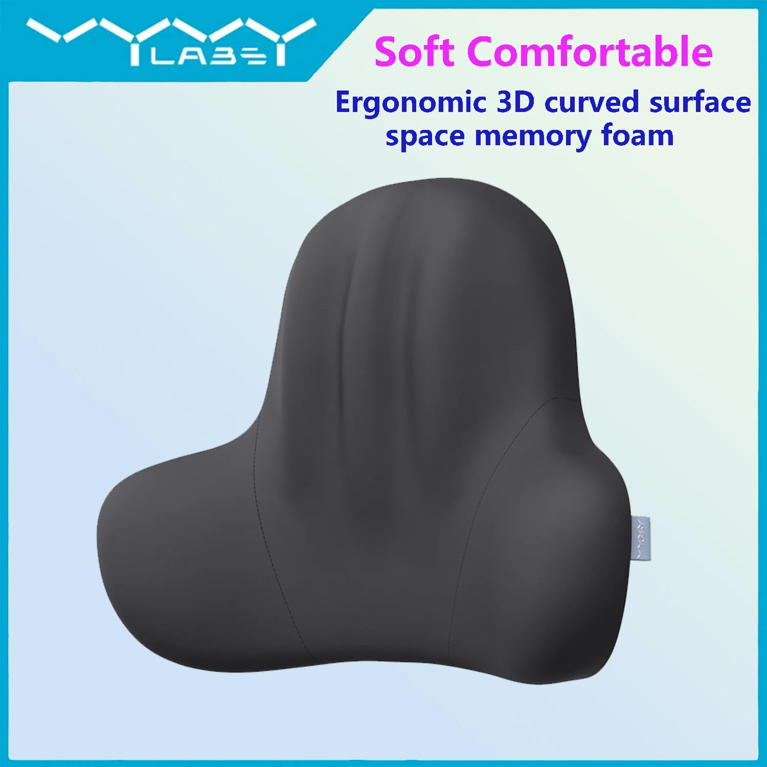 

VYVYLABS Car Neck Pillow Headrest 3D Memory Foam Seat Support for Travel Neck Rest Breathable Car Back Lumbar Cushion Gadget