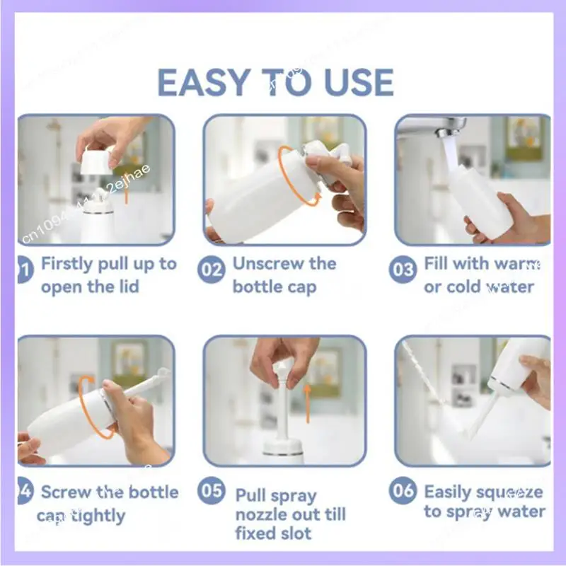 N83R Portable Gynecological Bottle For Postpartum Essentials Feminine Care Mom Washer For Perineal Recovery Cleansing