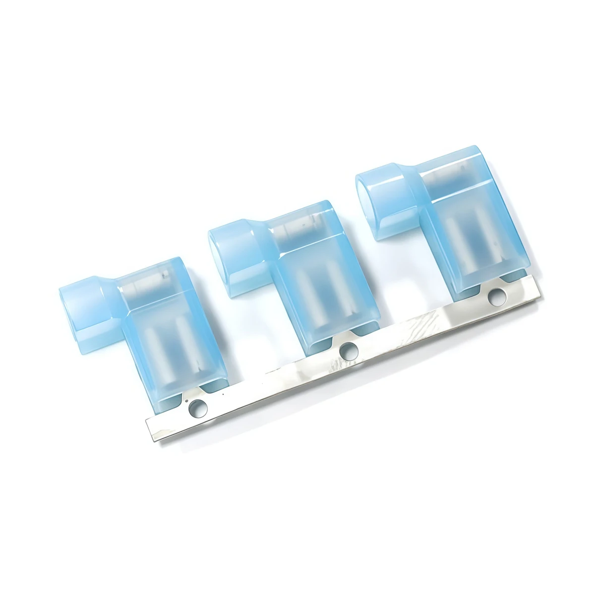 20/100Pcs With Nylon Full Insulation Sheath Continuous Spade Connector Insulated Copper Wire Terminal Electronic Accessories