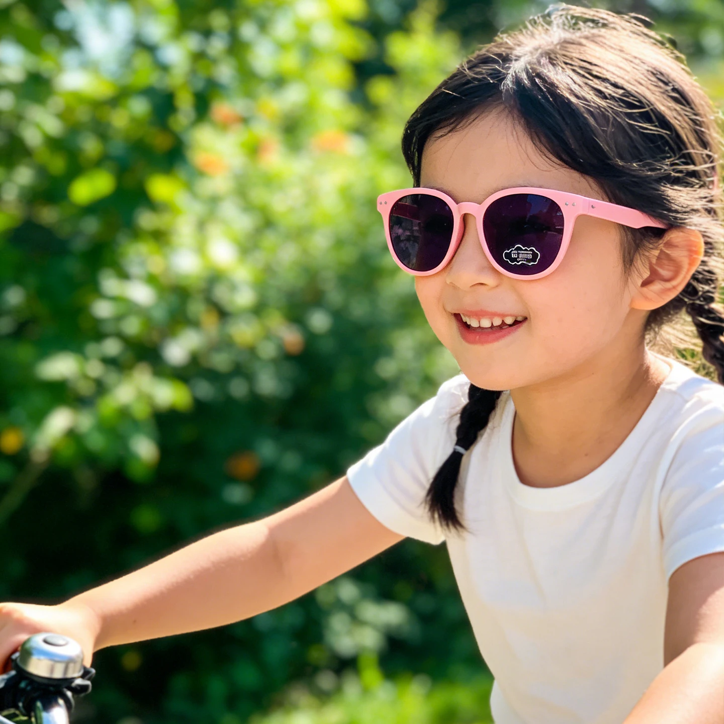 6 Farben polarisierte Kinder-Sonnenbrille mit UV-Schutz, niedlicher Silikonrahmen, koreanische Mode-Sonnenbrille für Kleinkinder, Jungen, Mädchen, Outdoor – Detail 3