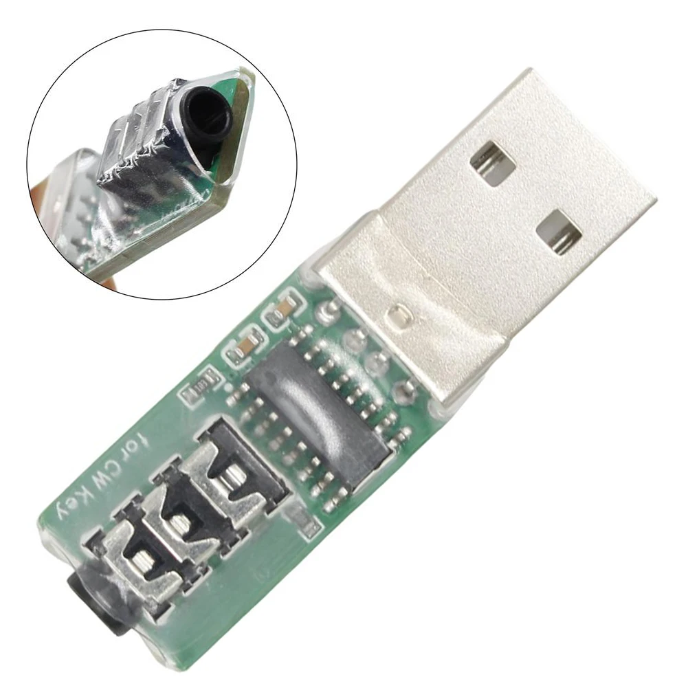 1pc Electric Key Connector Mobile Code Connector USB Key Connection For VBand Morse Trainer Replacement Accessories