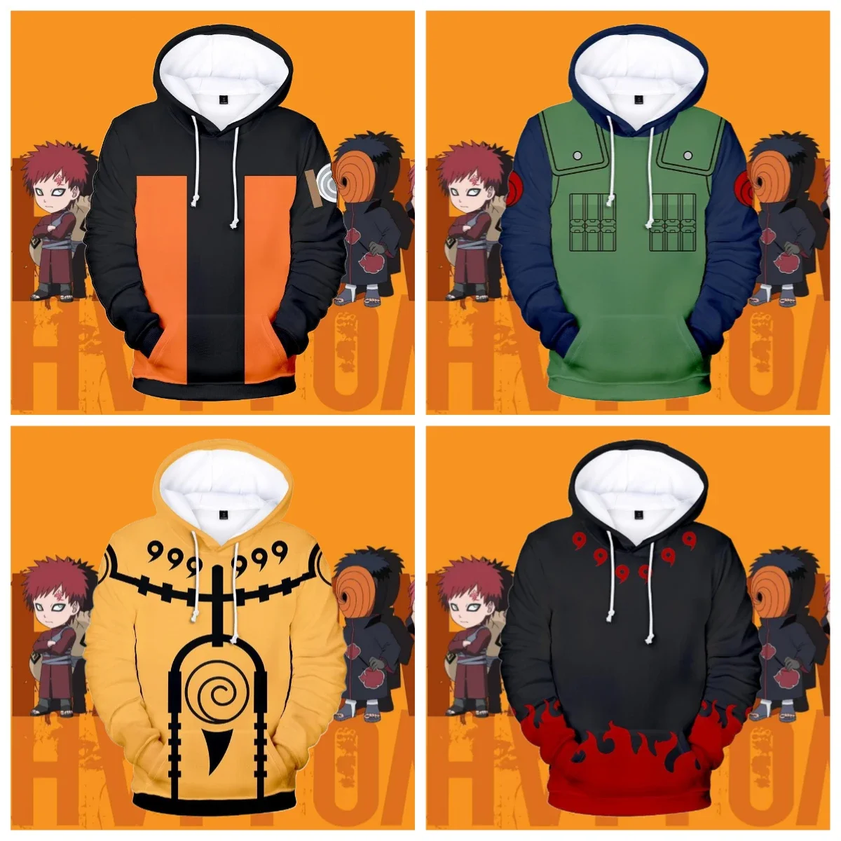 

25/26 Толстовка в стиле аниме Акацуки, толстовки с 3D принтом, пуловер Саске Шаринган, курама, фигурки, спортивный костюм в бою, повседневная верхняя одежда