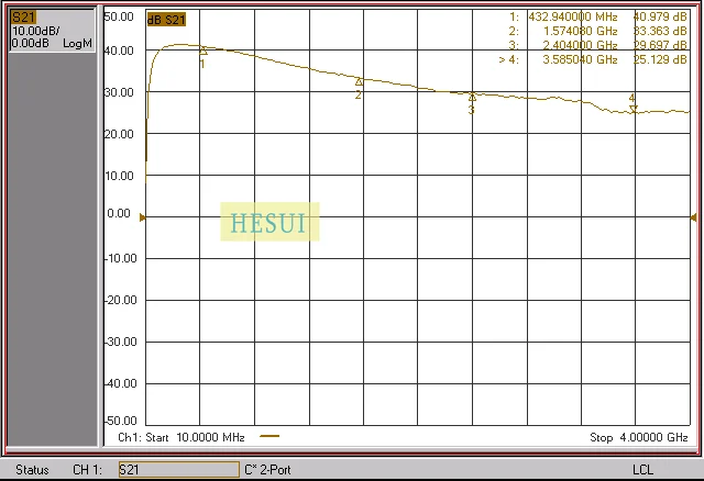 0.01-4 G RF Low Noise Amplifier, Wideband LNA Receiver Amplifier, Low Noise High Gain Amplifier