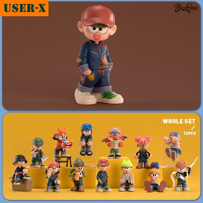 

USER-X BAZBON WORKING BOYZ SERIES Mystery Box Blind Box Action Figurine Art Toy Cute Gift Girl Birthday Kawaii Christmas