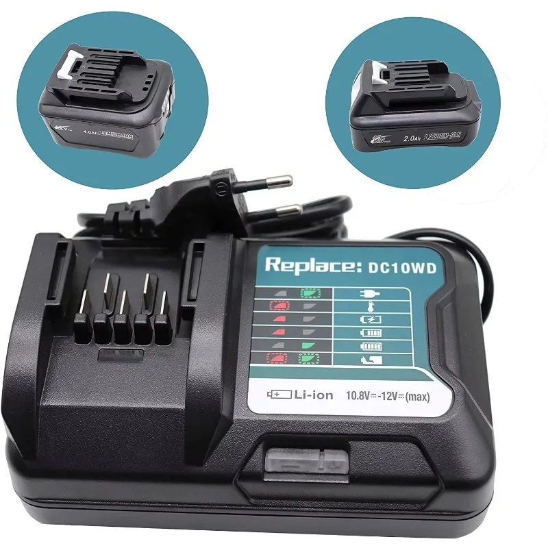 DC10WD BL1015 Replace Battery Charger for MAKITA 10.8V 12V BL1016 BL1021B BL1041B FD05 DT03 RJ03Z SH02Z PH04Z DC10SB Charger