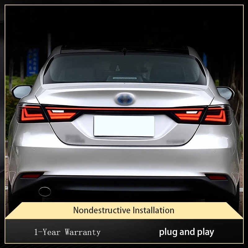 Automotive Tools Through Lights For Toyota Camry 2018-2023 Tail Lamp Modified DRL Taillight RGB LED Horse Race Car Accessories