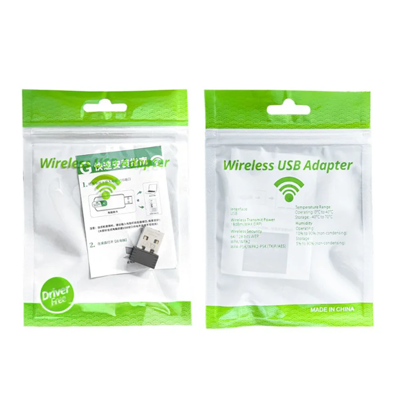 ABMF-Adaptor Wifi 6 Nirkabel AX286 2.4Ghz Kartu Jaringan USB Driver Gratis untuk Win7/10/11 Komputer Reseptor Wifi Mini