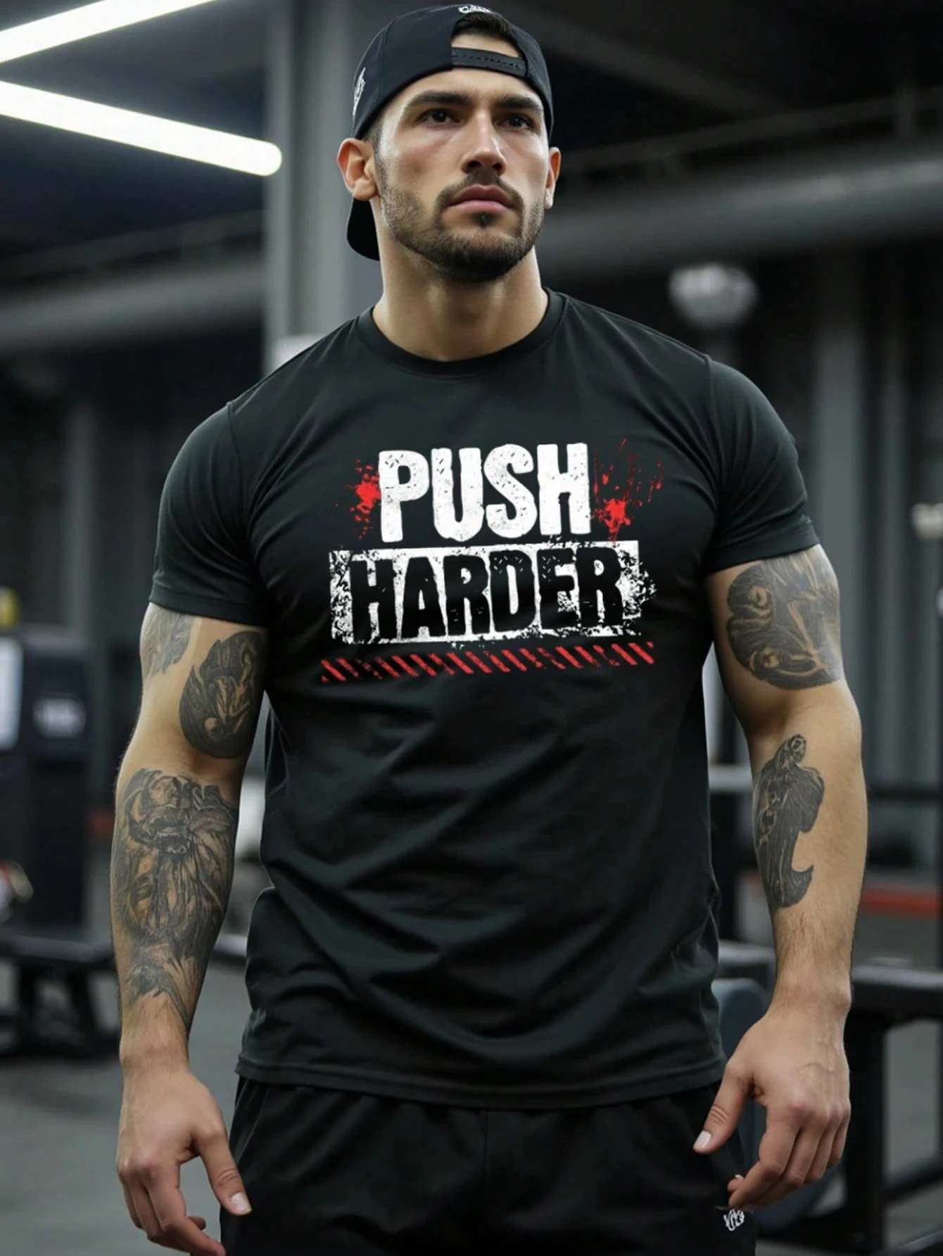 Minimalist Sports Short Sleeve T-Shirt Suitable Summer Comfortable Breathable Baggy Gym Performance Oversized T Shirt Harajuku