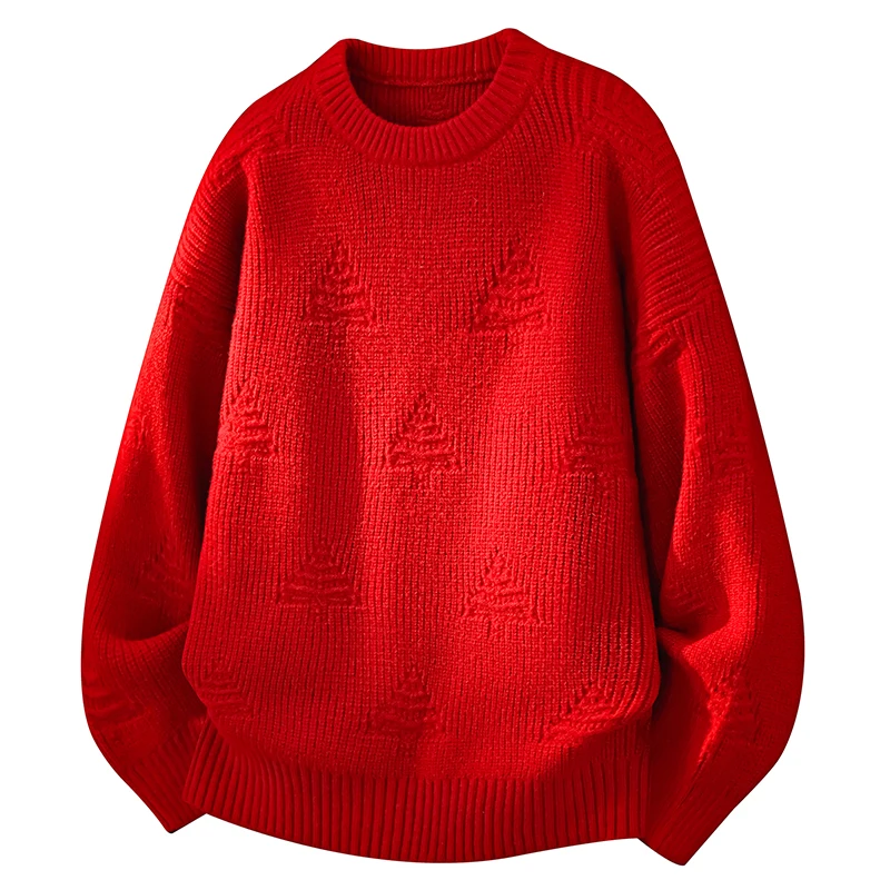 Business Versatile Style Men's Sweater Crewneck Cable Knit Sweaters Pullover Casual Ribbed Twist Textured Mens Pullover Sweater