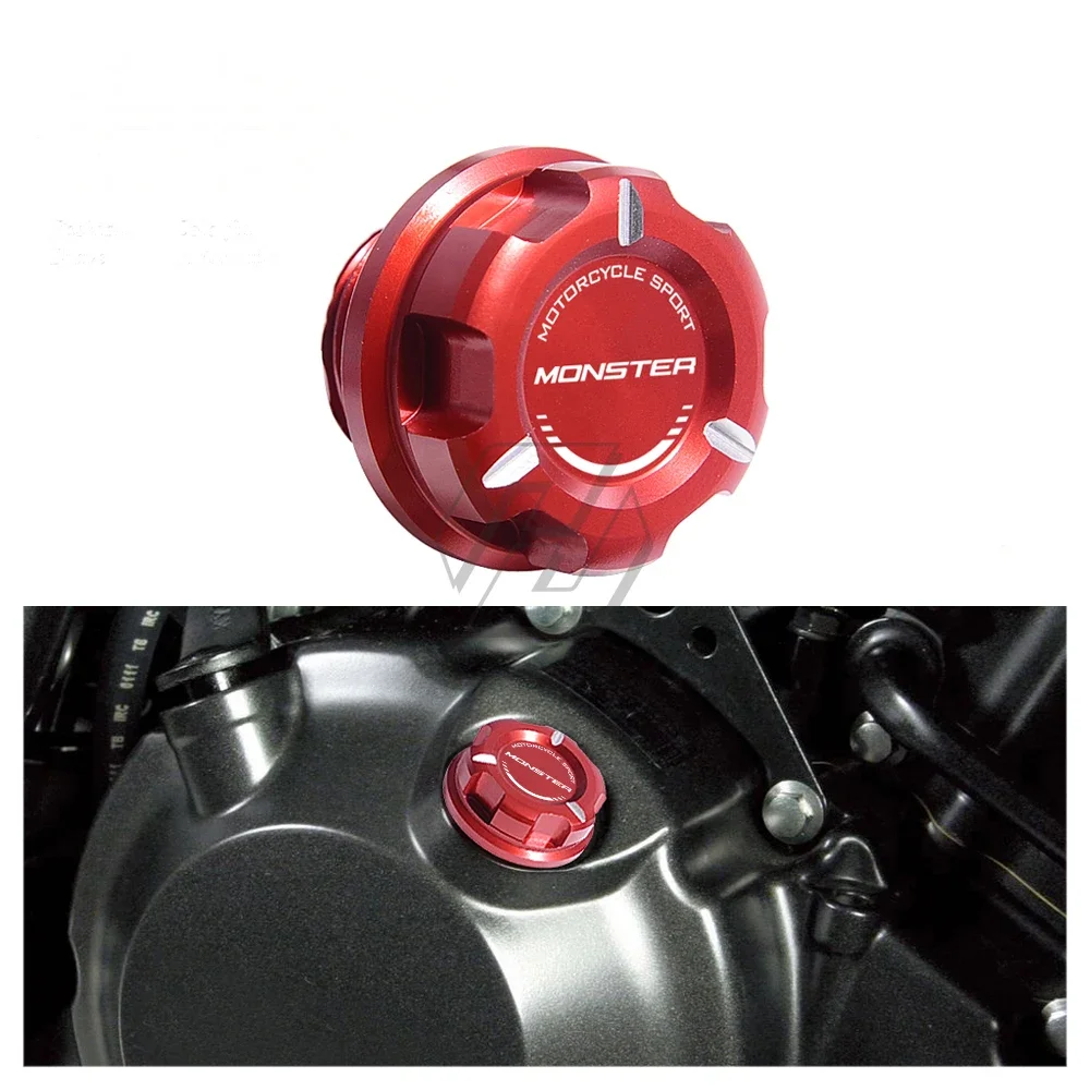 

For Ducati Monster 696 796 797 1100 EVO 821 1200 S/R Motorcycle Engine Oil Cap Bolt Screw Filler Cover