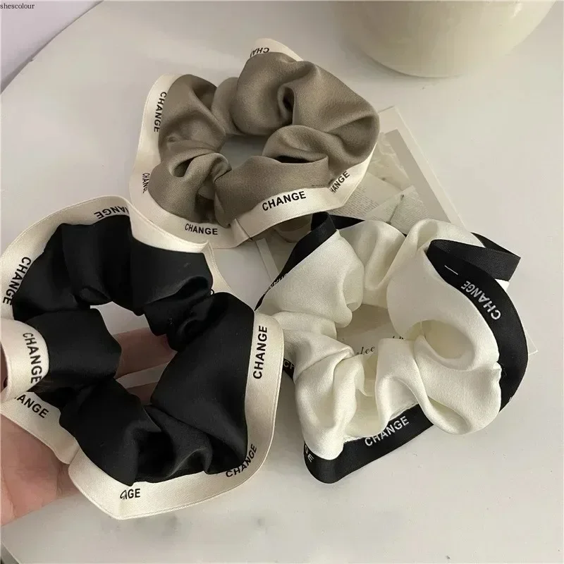 

Korean Temperament Hair Scrunchies Hair Accessories Simple Hairs Band Women Girls Ponytail Holder Hair Rubber Bands Headband