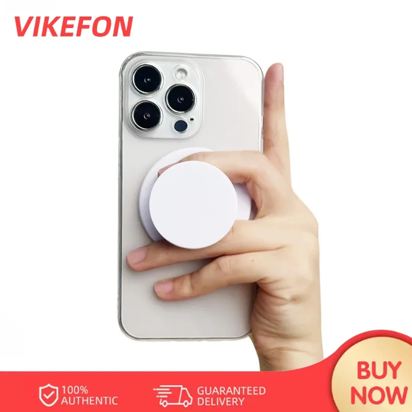 حامل مقبض الهاتف المحمول المغناطيسي القابل للطي، دعم الجيب لهاتف Magsafe IPhone Mac Samsung Safe Ring Finger Expanding Stand