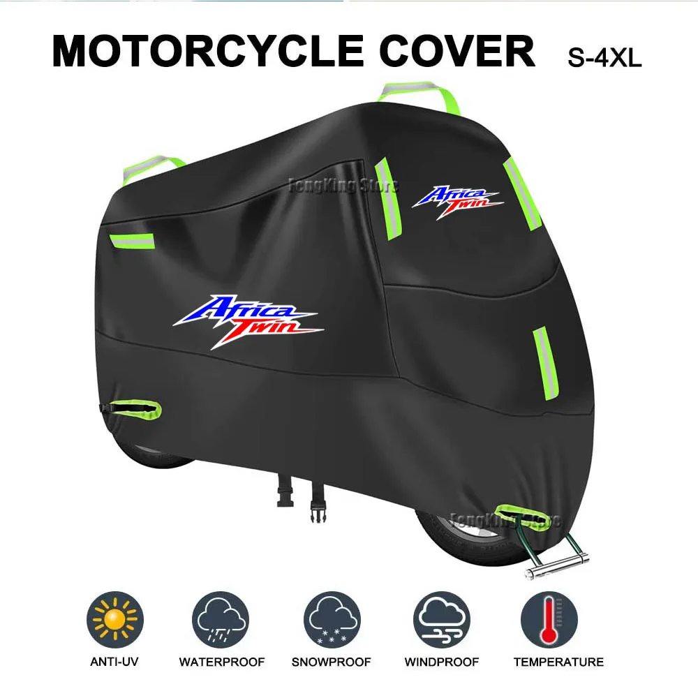 

For Honda CRF1100L Africa Twin Adventure Sports Motorcycle Cover Waterproof Outdoor Scooter UV Protector Rain Cover