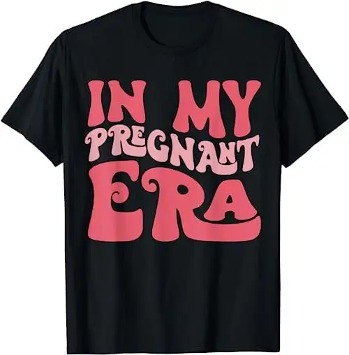 Funny Mom T Shirt Groovy Retro In My Pregnant Era Sweat 31798