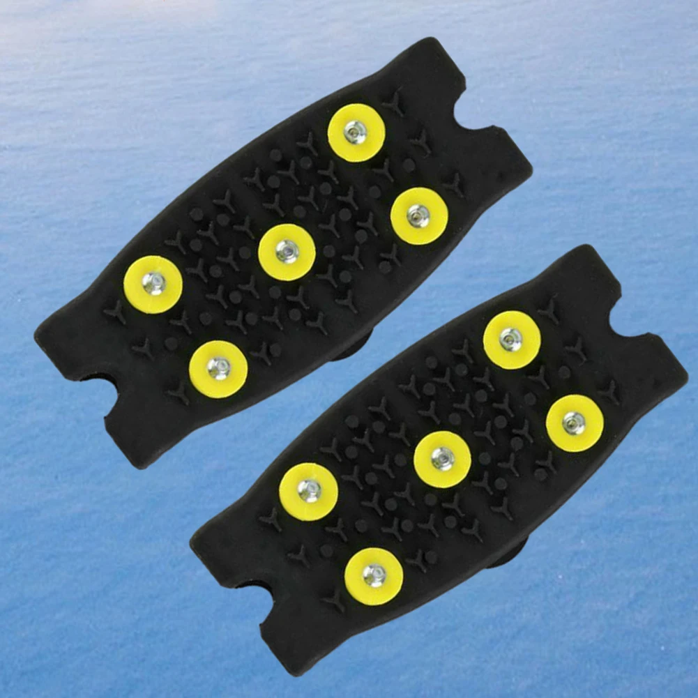 5-Stollen-Schneekrallen-Antirutsch-Schuhüberzieher für Bergsteigen, Unisex-Schneekrallen-Schuhüberzieher, Zubehör für Wandern und Trekking