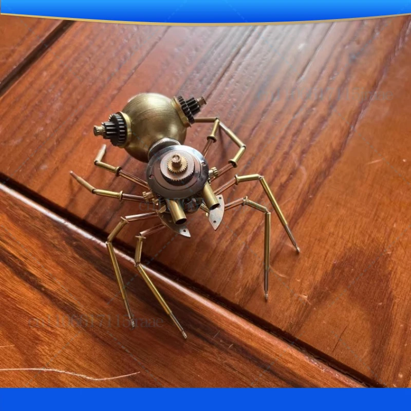 Steampunk Mechanical Insect Spider Full Metal Pure Handmade Handicrafts Hand Personalized Ornament Child Gift