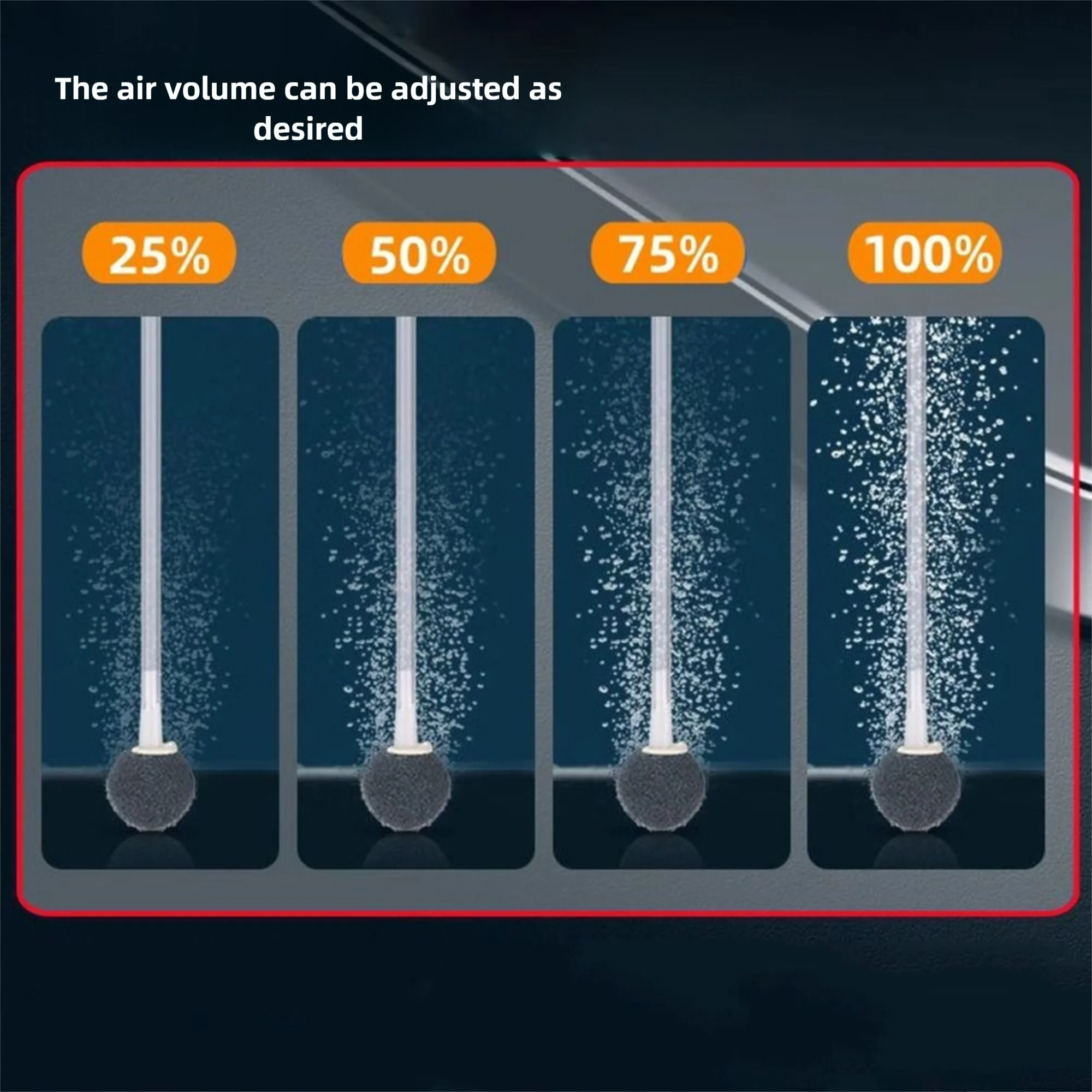 Verstelbare snelheid Aquarium Zuurstof Luchtpomp USB Opladen Draagbare luchtcompressor Beluchter Antislip Ultrastille zuurstofbeluchter