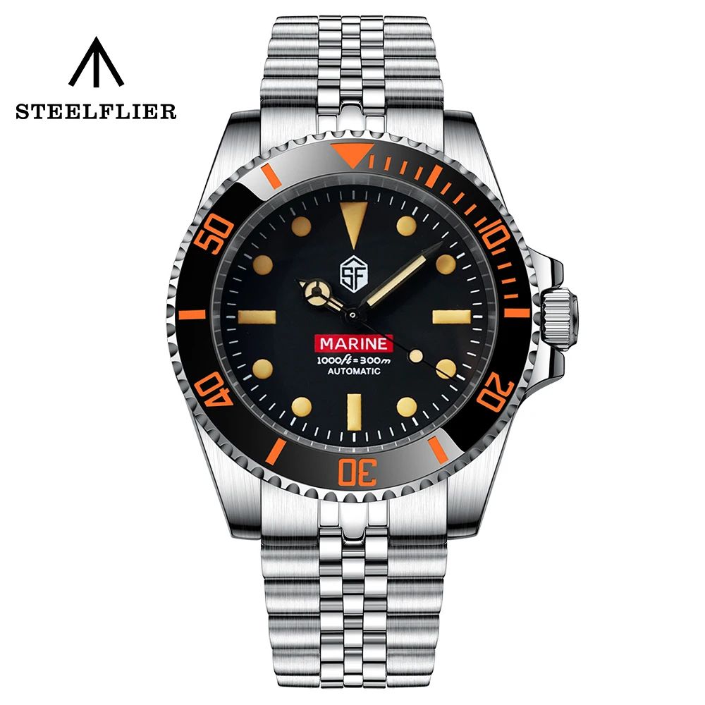 

SF754V Water Ghost Dive Watch Ceramic Bezel 300M Waterproof Super Luminous Waterproof NH35 Movement Luxury Mechanical Wristwatch