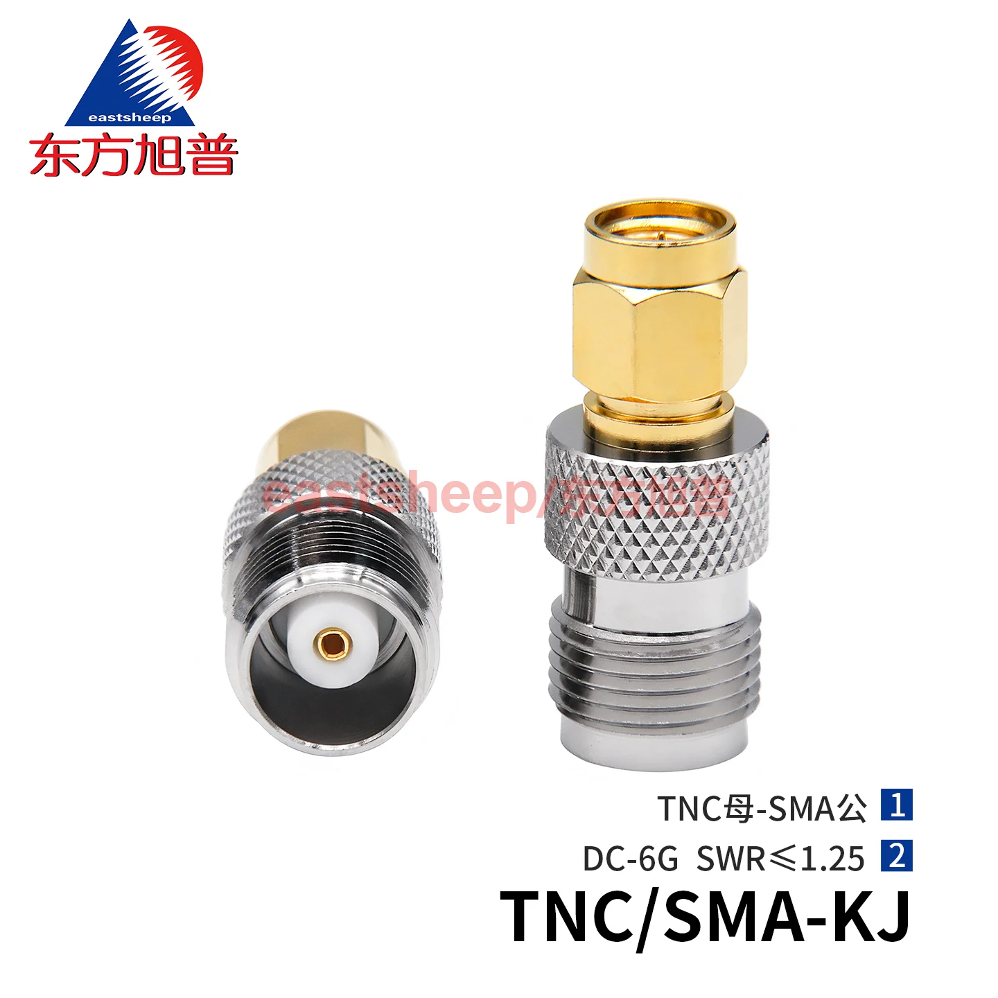 

Радиочастотный адаптер TNC/SMA-KJ, TNC (гнездо) на SMA (штекер), 6G