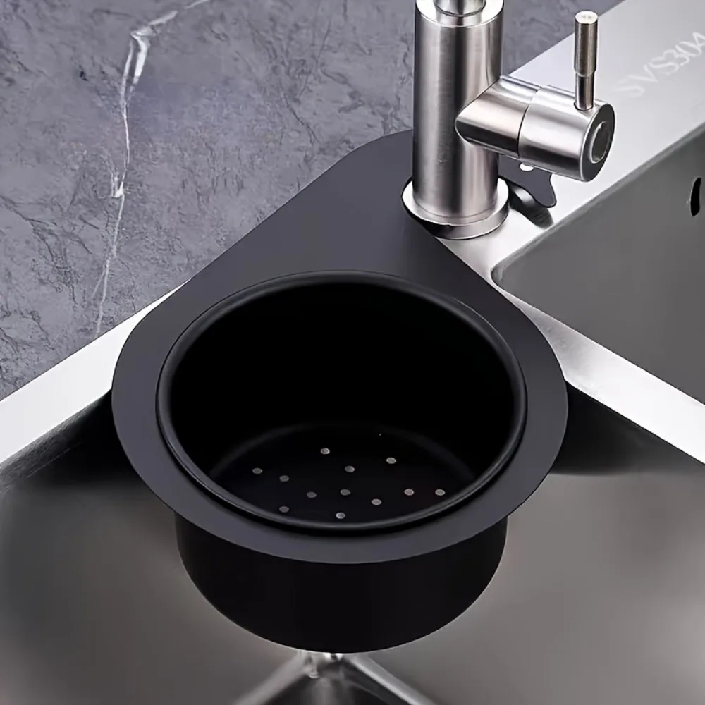 

Stainless Steel Swan-Shaped Sink Strainer – Quick Drain Basket with Faucet Hook, Uses for Kitchen & Bathroom