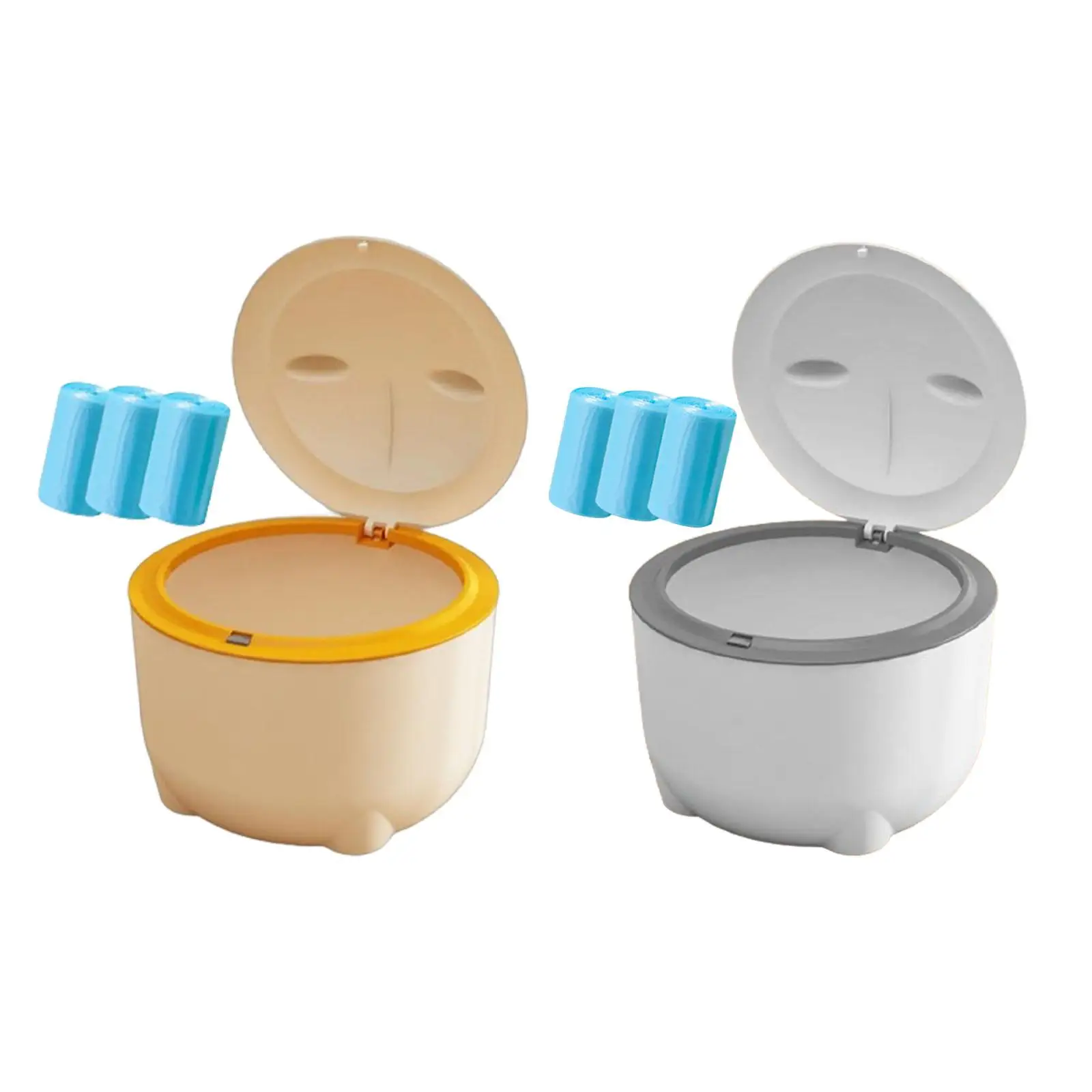 

Hooded Cat Litter Bin with Lid with Garbage Bags Anti Splashing Pet Litter Tray Waste Bin for Cats Small Animals Pet Accessories