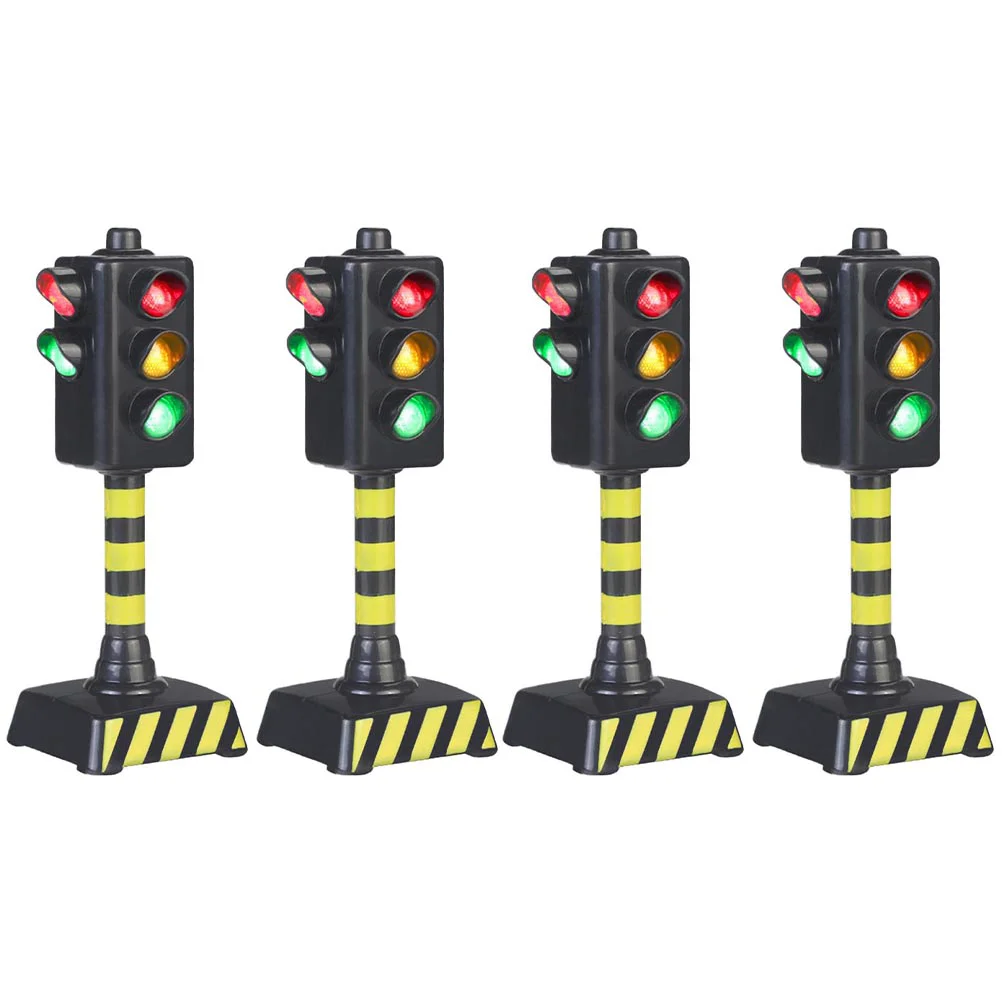 

Toys Traffic Light Model B Simulation Plaything Kids Black Plastic Signs for Teaching